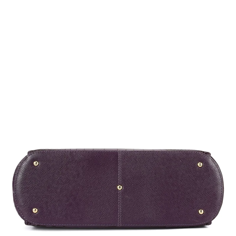 Da Milano Grapevine Medium Croco Leather Tote - Grapevine for Women | Best Price UAE